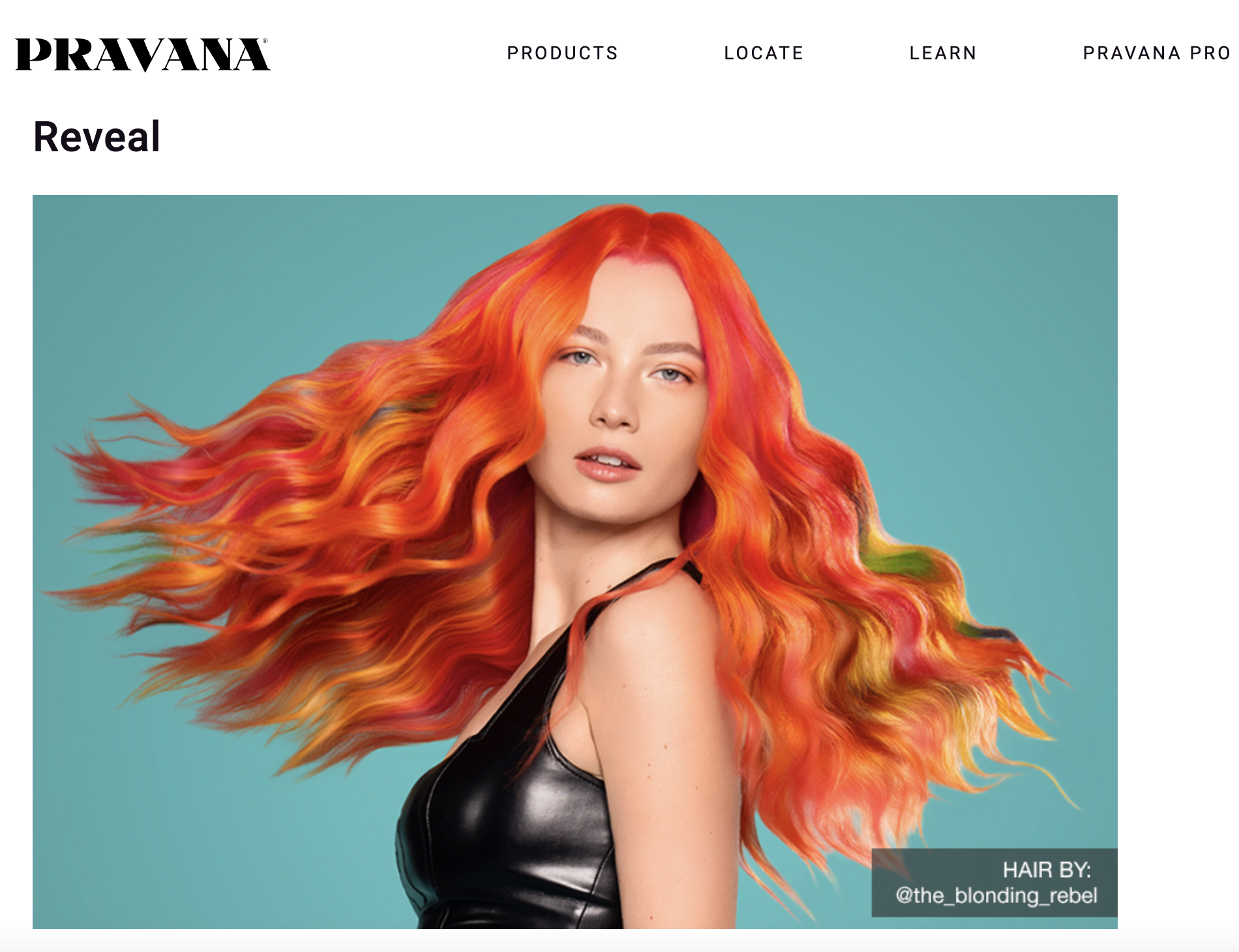 Pravana VIVIDS Pride Month Rainbow Neon Commercial Hair Photography
