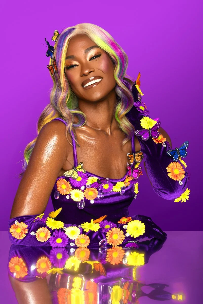 Spring Beauty Photoshoot Hollywood Photographer Los Angeles Rainbows Flowers Butterflies