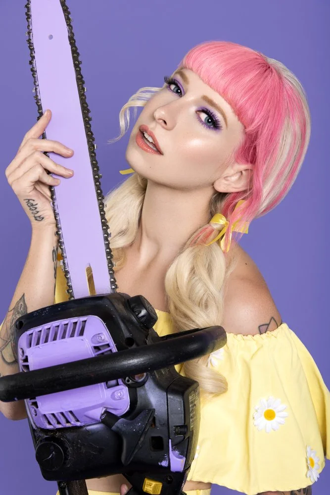 HISSY FIT cover art for single Bad For You by Vico Velez Photography Colorful Artistic Creative Photography for Musicians Singer Pop Electronic House Los Angeles Hollywood Studio