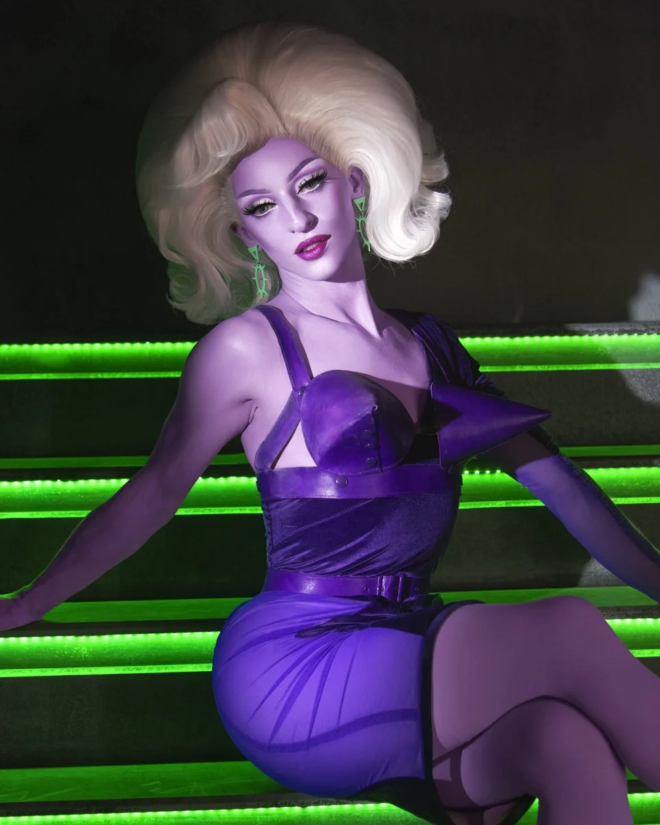Miz Cracker Alien Drag Queen Shoot Ru Paul's Drag Race Space Laser Photography Fashion Cosmic Hollywood Los Angeles Photographer