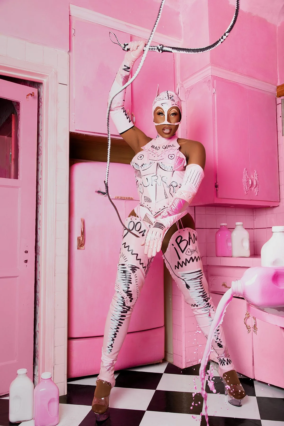 Pink Palace Pink Rag Doll Location Los Angeles Hollywood Studio Photographer Beauty Drag Queen RuPaul's Drag Race