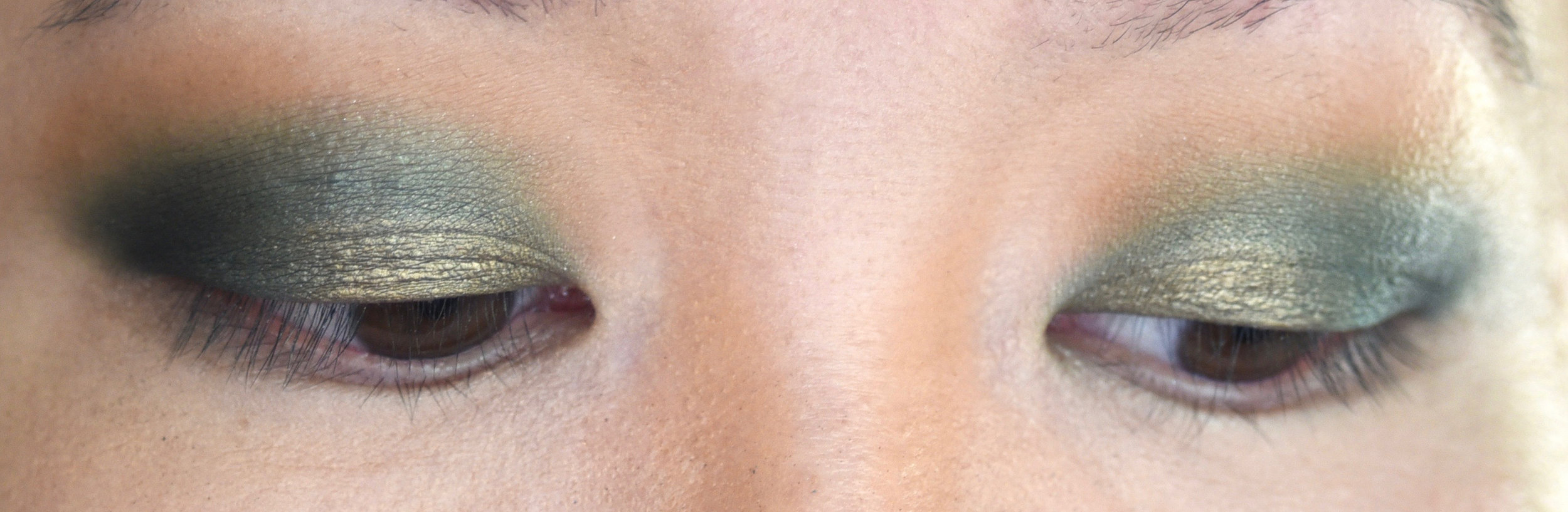 Tried to layer other shimmers on top, but it wasn't looking good