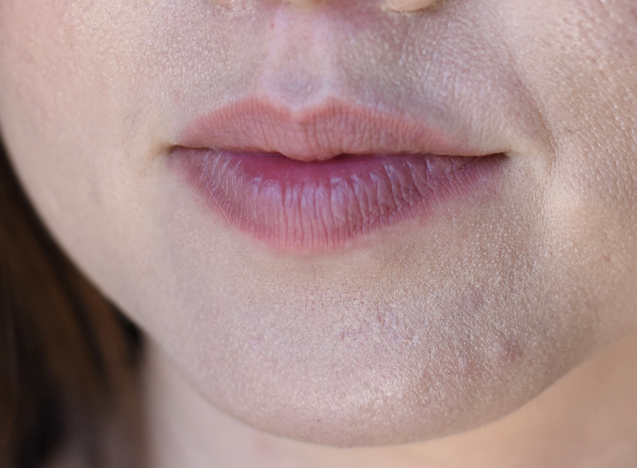 Again, this was taken after I got home from work. It rubbed off in some areas where I touched my face . Unedited photo.