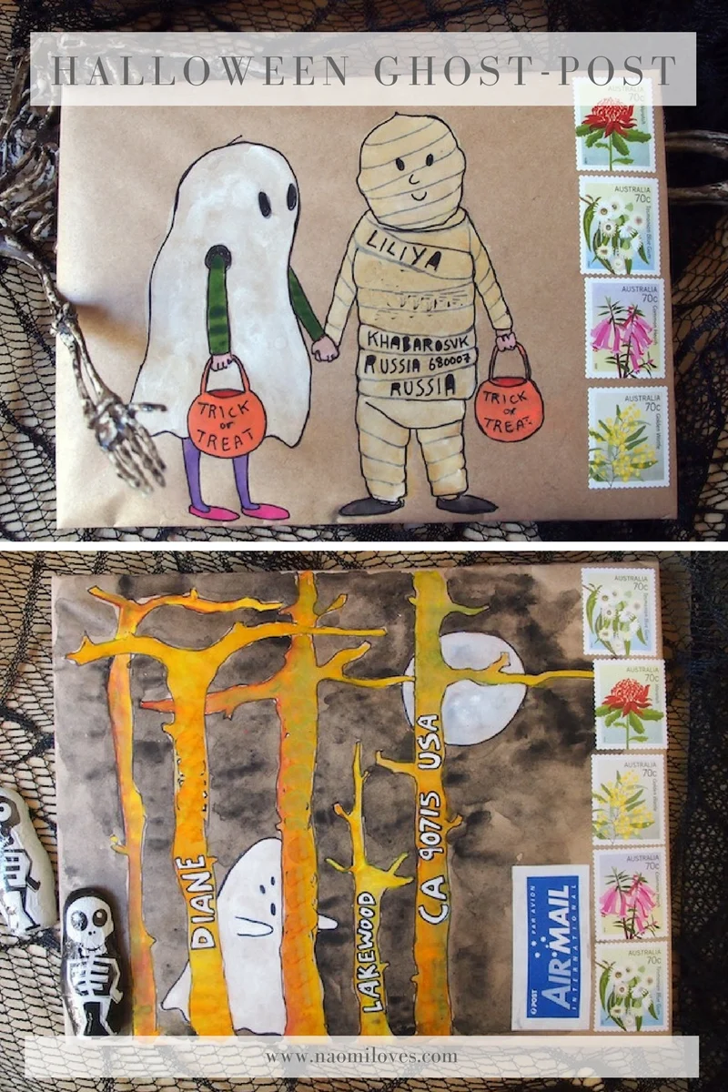 Mail art: ghost post + monster mail