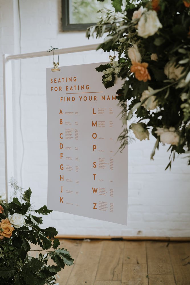 seating for eating table plan