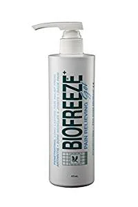 Biofreeze Pain Relief Gel, 473ml, 16oz Pump Dispenser, Pain Reliever, Original Green Formula