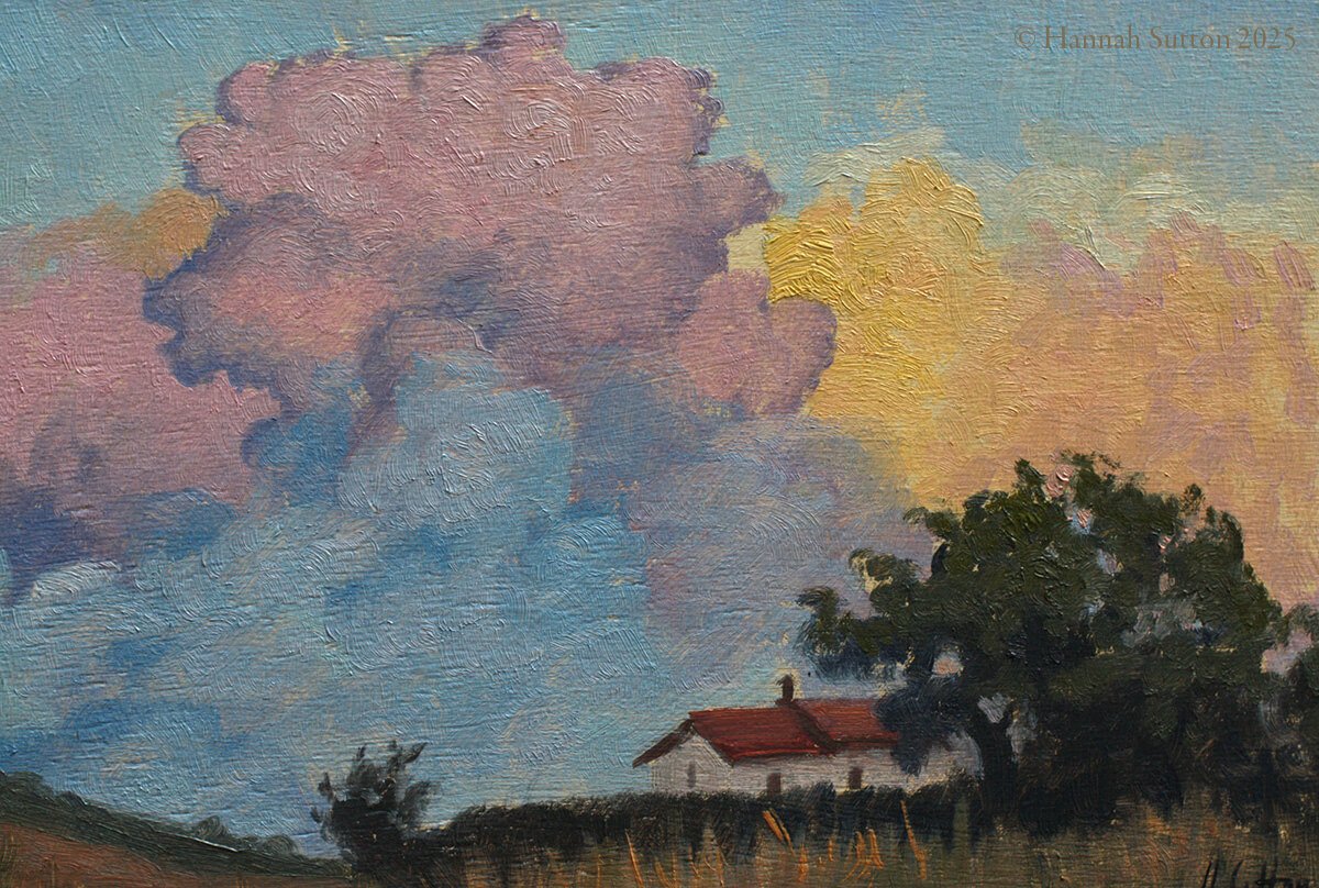 HannahSutton-SunsetClourdsMaremma2025-LandscapePainting-detail.jpg