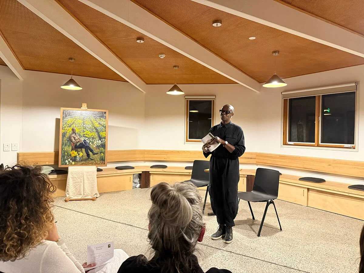 Kemi Nekvapil presenting at her book launch of 'Grounded Success', Ceres Melbourne, Australia, September 2025