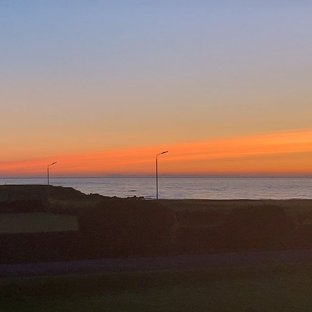 Sunset and morning Dunlossit House. #machrihanish #explorekintyre #wildaboutargyll