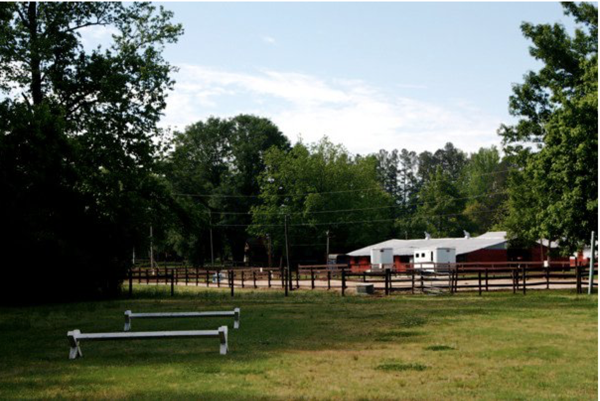 Broodside Farms Horse Pasture with Red Barn