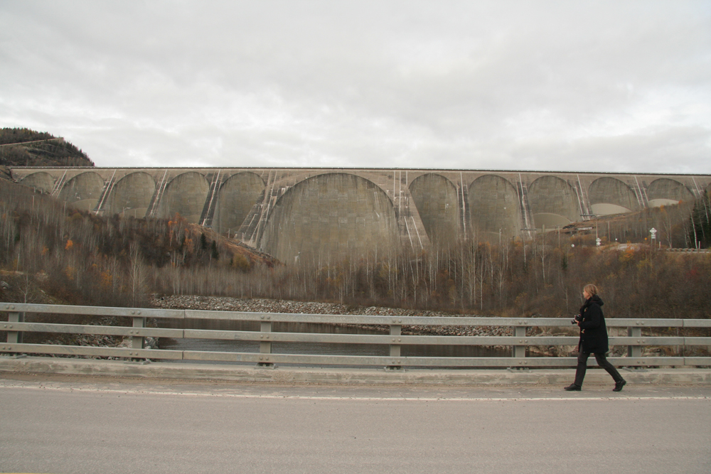 Then north, to the Manic Cinq hydroelectric dam