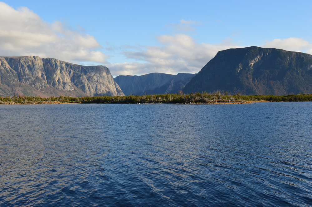 Hydrology and geology in Gros Morne National Park - from below
