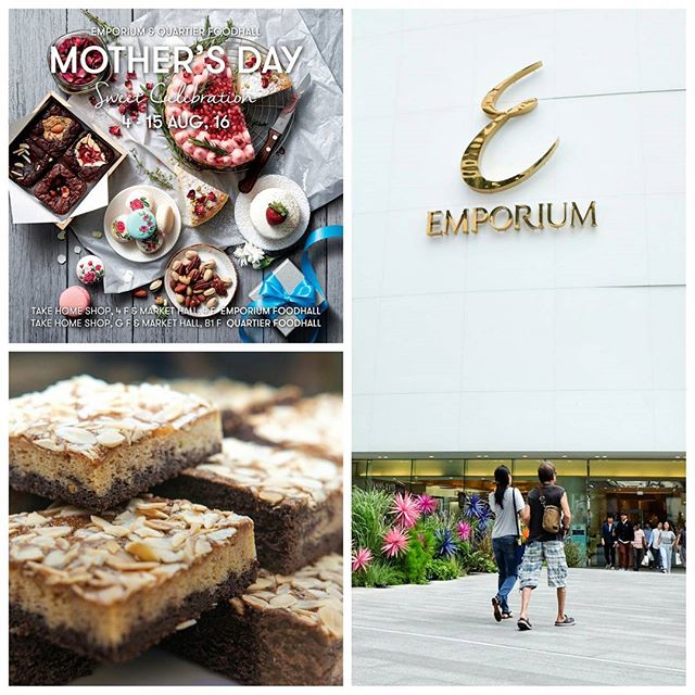 We are pleased to announce that our famous Gourmet Gallery Brownies are available in the food hall section (4F take home) of The Emporium sukhumvit 24. 4th till 15th August. Drop by for some delicious brownies! #mothersday