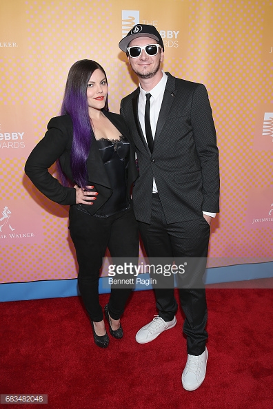  Rob and Corinne on the 2017 Webby Awards Red Carpet. 