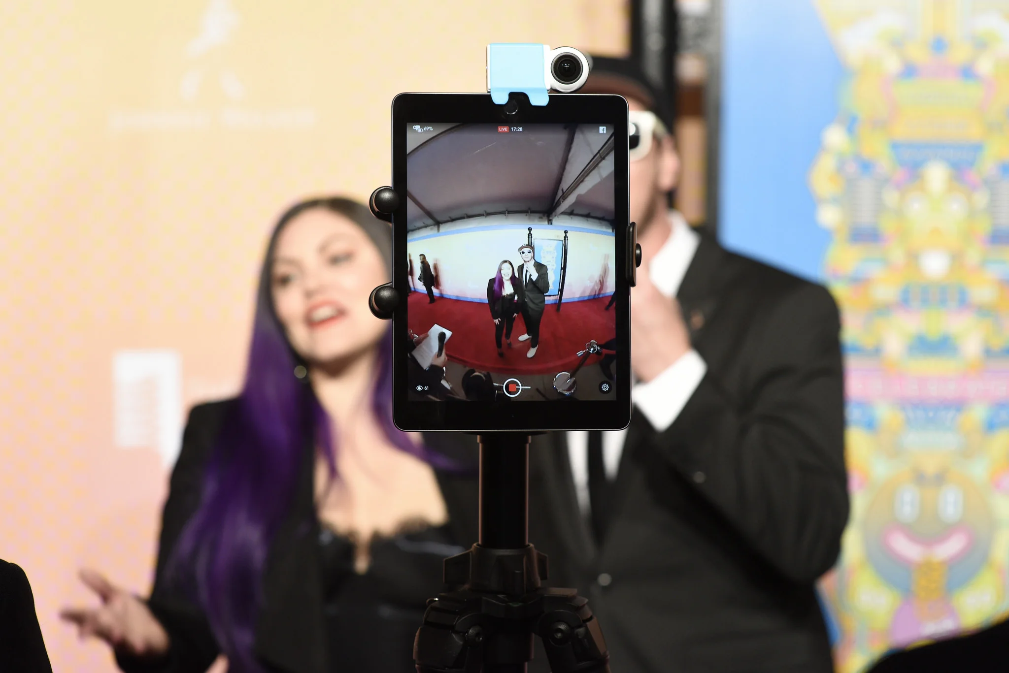 Rob and Corinne on the 2017 Webby Awards Red Carpet.