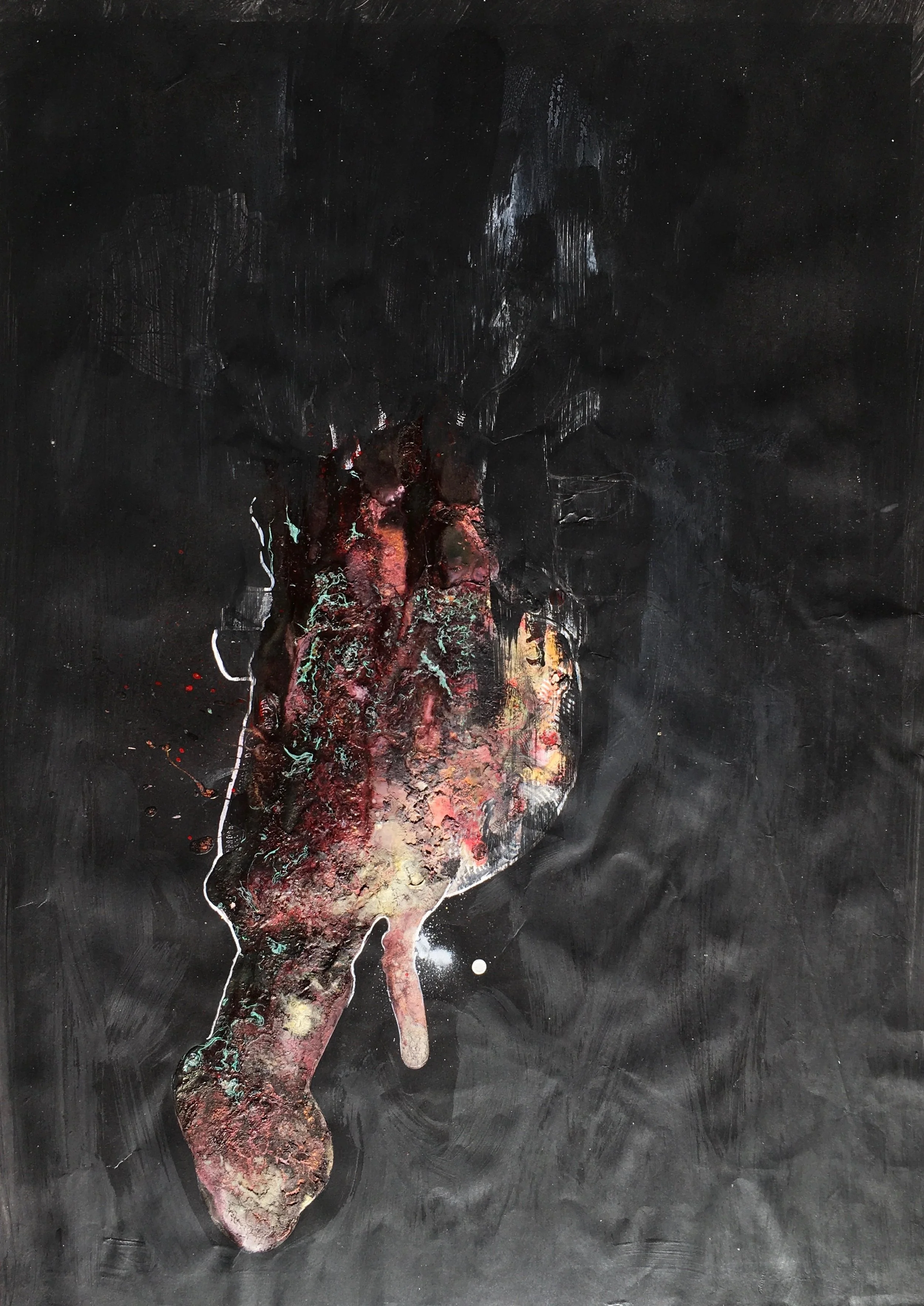  Heart Series  Mixed media on Paper , A3, 2014 