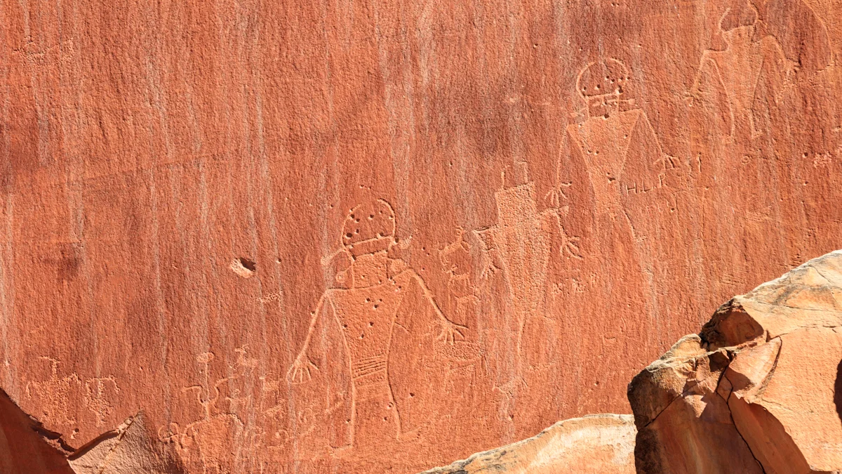 Fremont culture petroglyphs