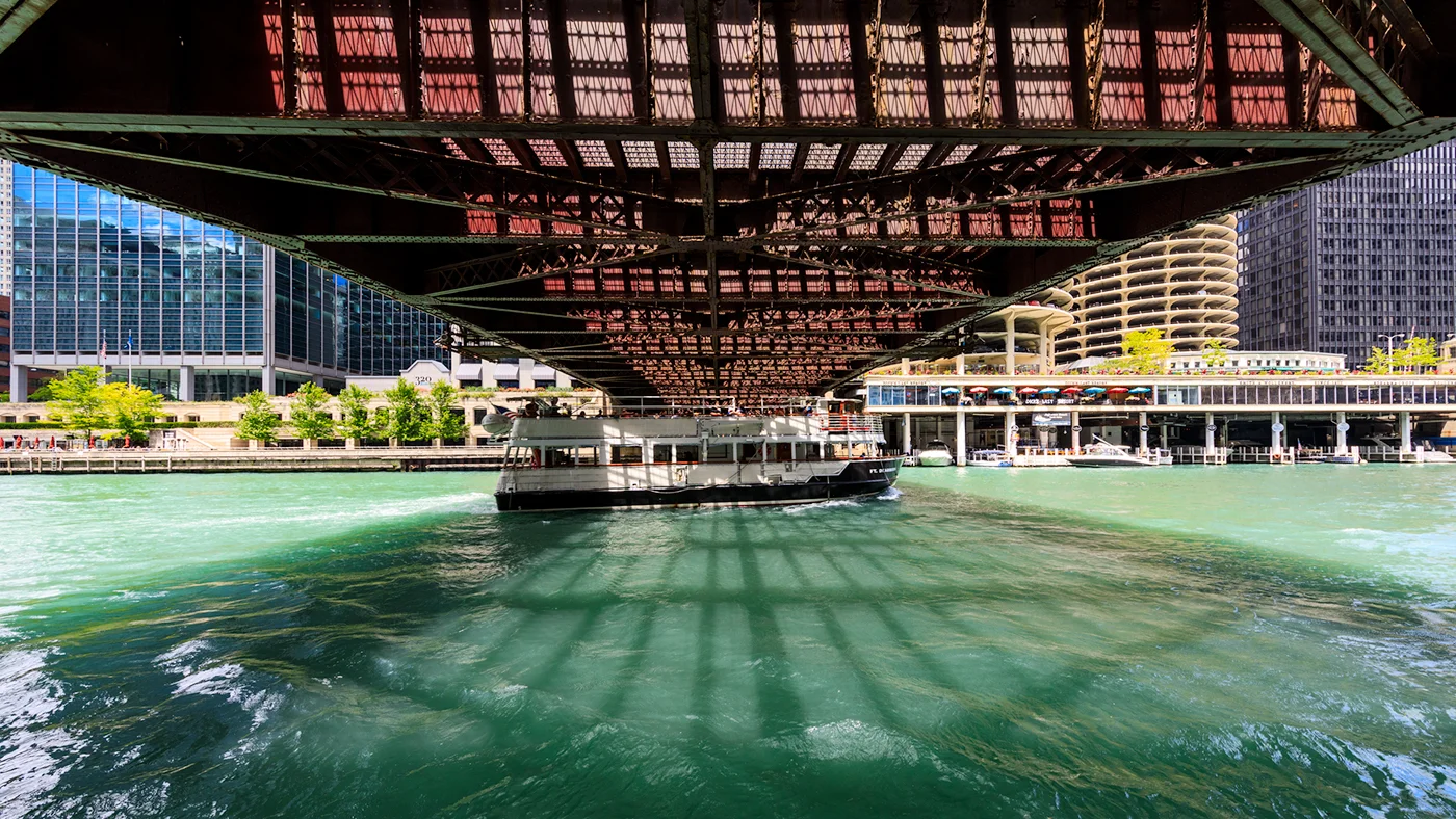 Dearborn Street Bridge, Chicago Riverwalk