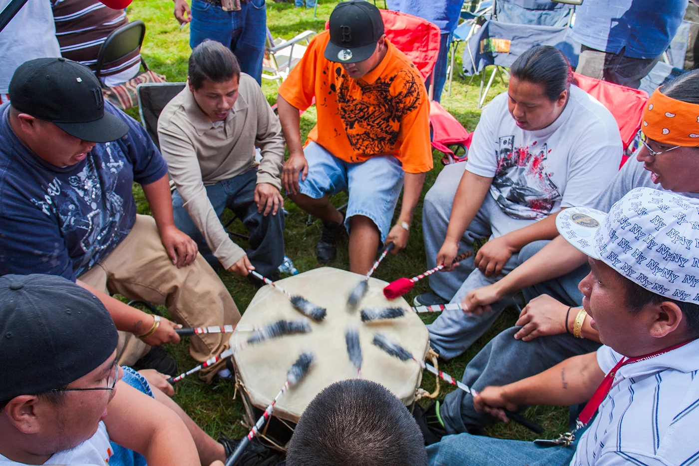 Dancers and Drummers, United Tribes Powwow, Bismarck, ND