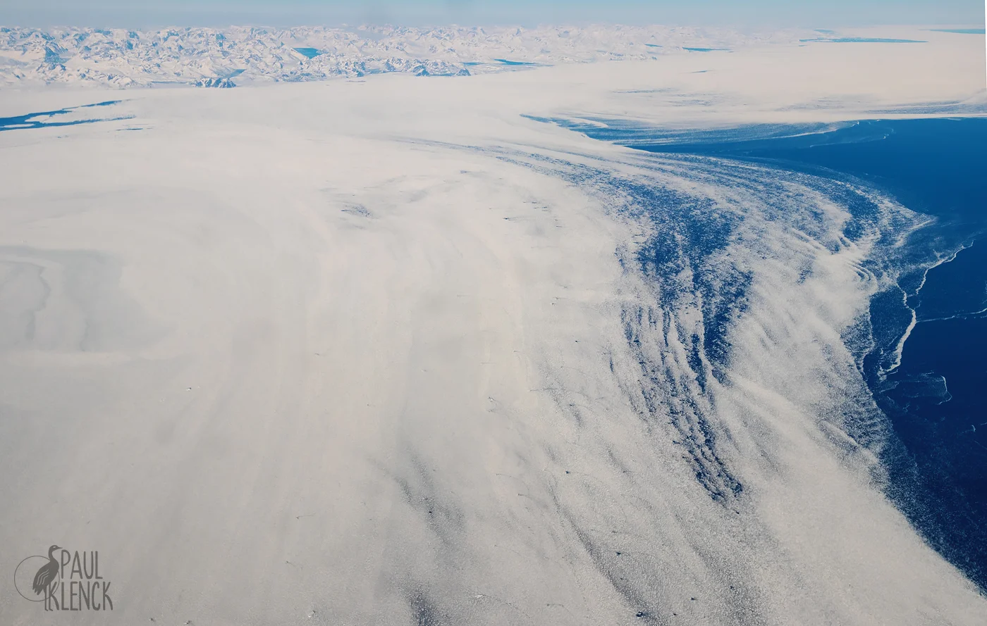 Ice in the sea near east coast of Greenland