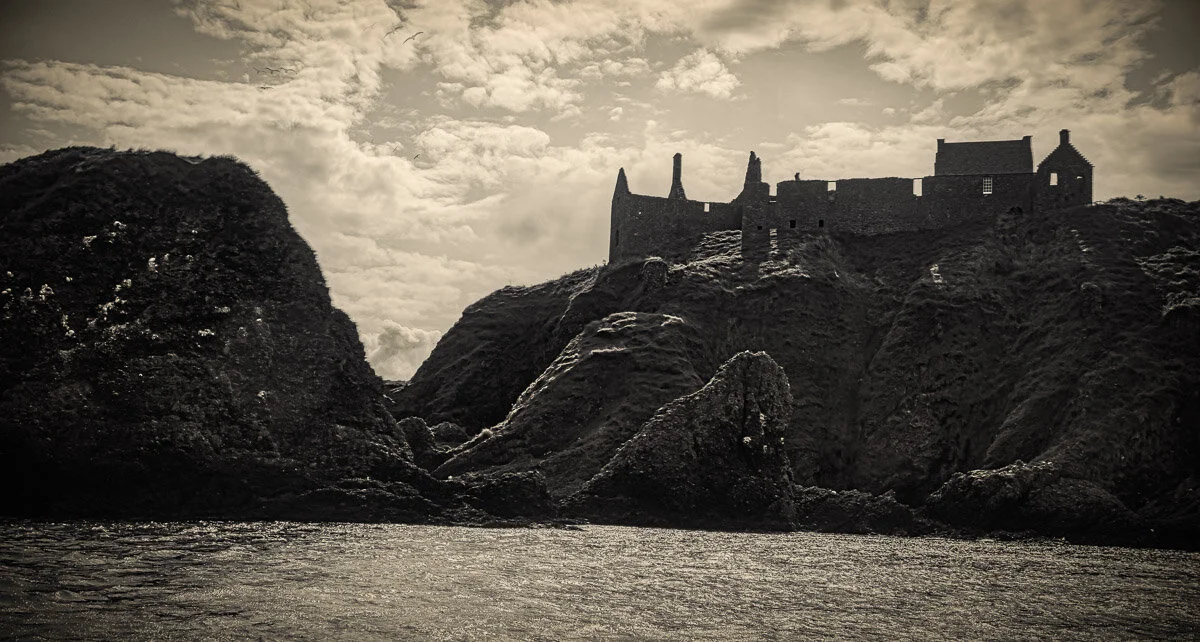 Seaview of Dunnottar castle
