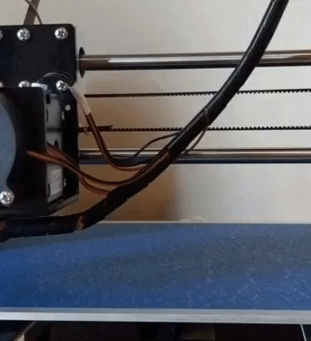 Check out this 3D model I created in Blender printing on a printer I built myself!