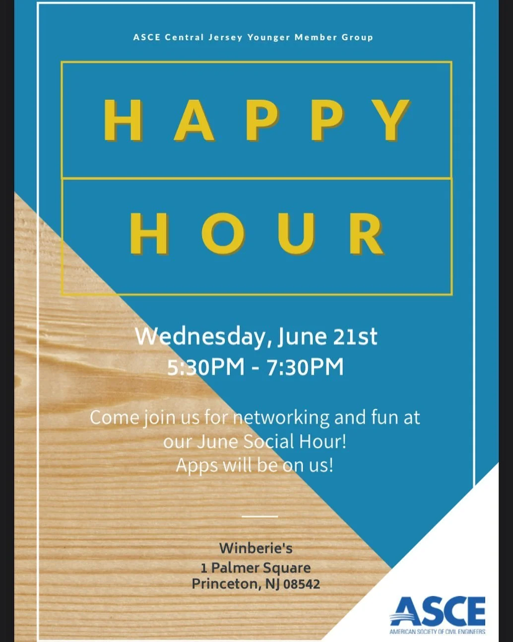 Don&rsquo;t forget! Today is our June Happy Hour at Winberie&rsquo;s in Princeton! Come join the fun!!