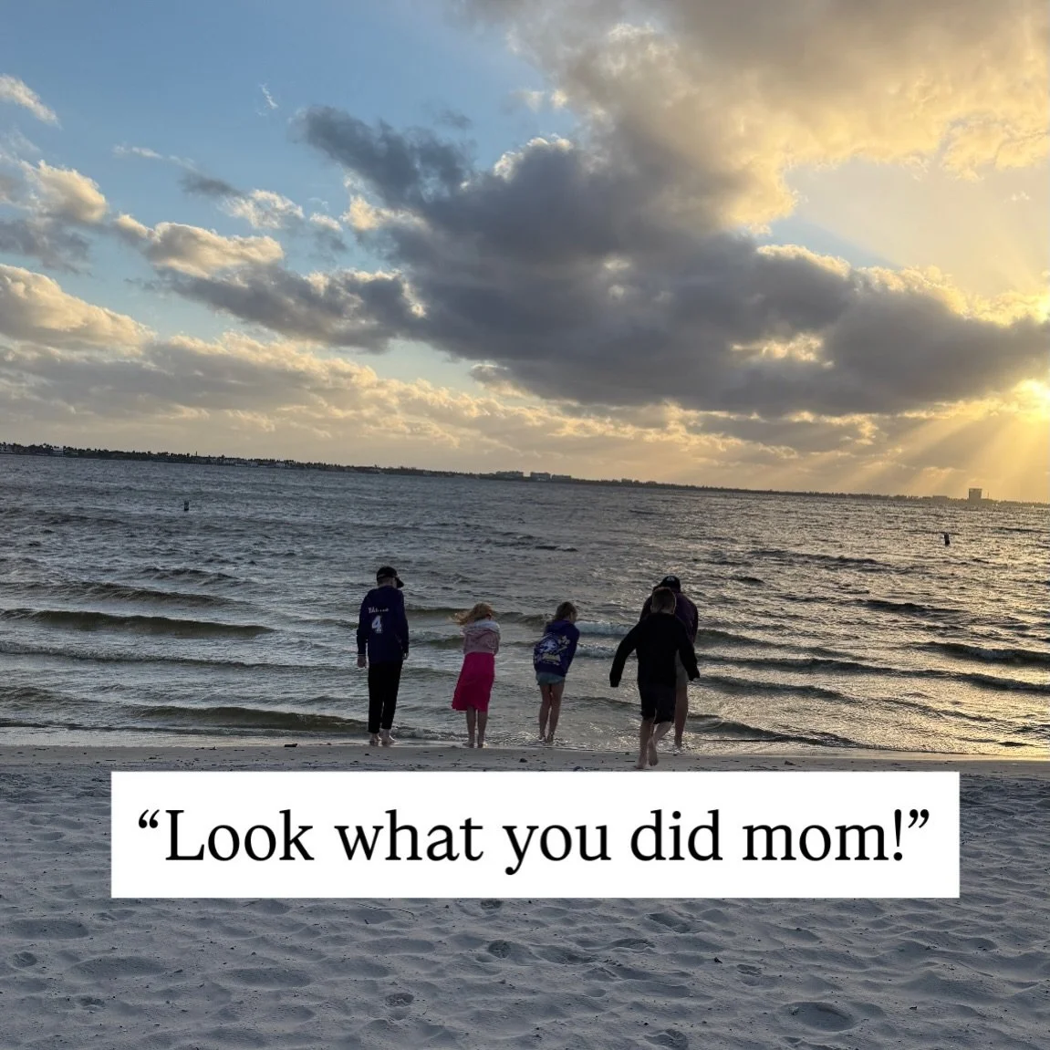 Last night I didn&rsquo;t &ldquo;win&rdquo; bedtime.

I stayed.

And that changed everything.

Bedtime has always been activating for me&hellip;
tired, touched out, four kids deep, just trying to get everyone down without losing myself.

And Emmett w