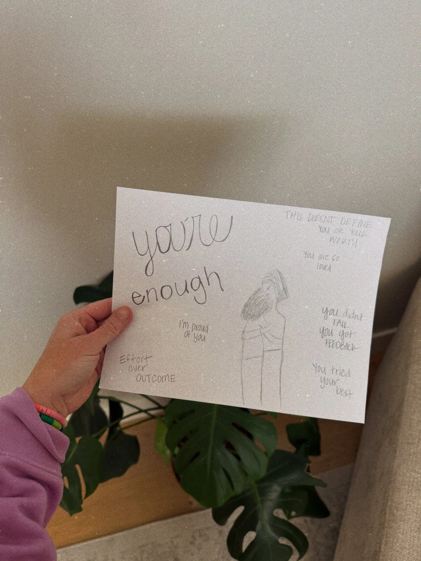 I remember feeling so excited to get my test back.

I had studied SO hard.
Math was never my subject&hellip; but I needed a good grade on this one.

I remember the paper hitting my desk
and my stomach immediately cramping when I saw all the red marks