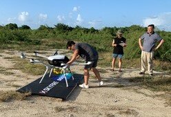 U.S. Department of Health (USDOH) and other collaborators made a 43-mile open-ocean drone crossing between St. Croix and St. Thomas