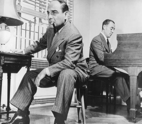 Lorenz "Larry" Hart and Richard Rodgers at work.