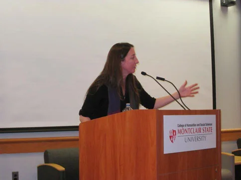 Poet Saskia Hamilton reading at Montclair State, February 23, 2012