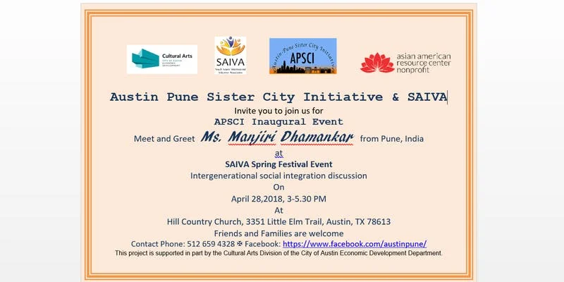 Austin-Pune, India: Inter-generational Discussion plus Meet & Greet