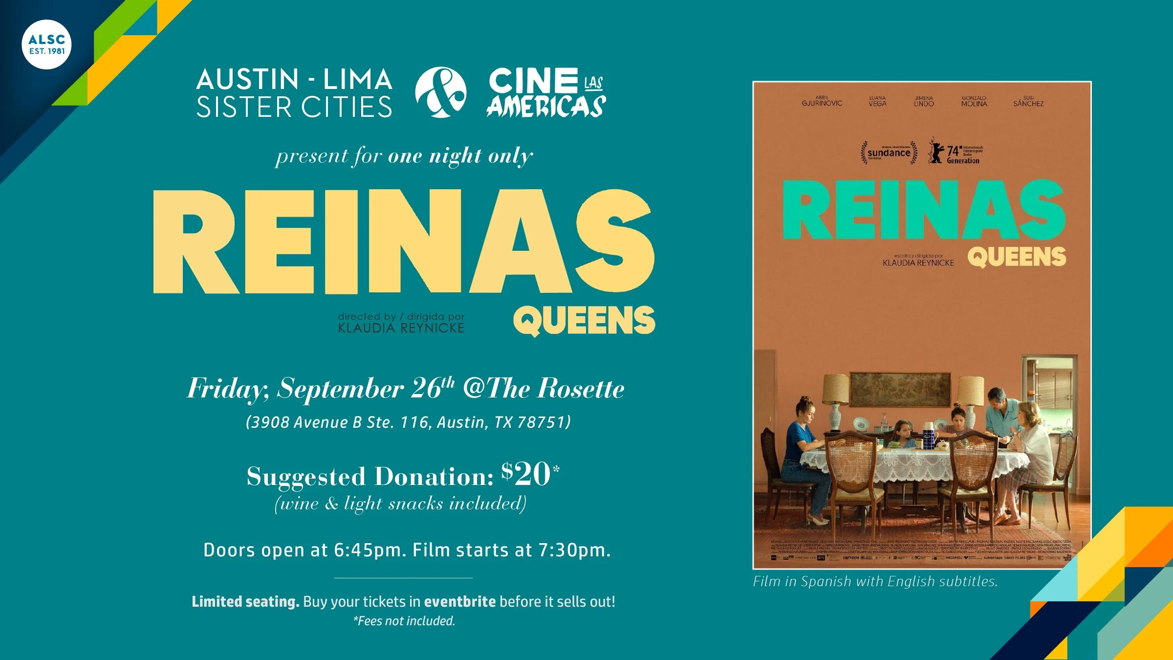 Austin-Lima Sister Cities &amp;amp; Cine Las Americas present: REINAS (QUEENS)