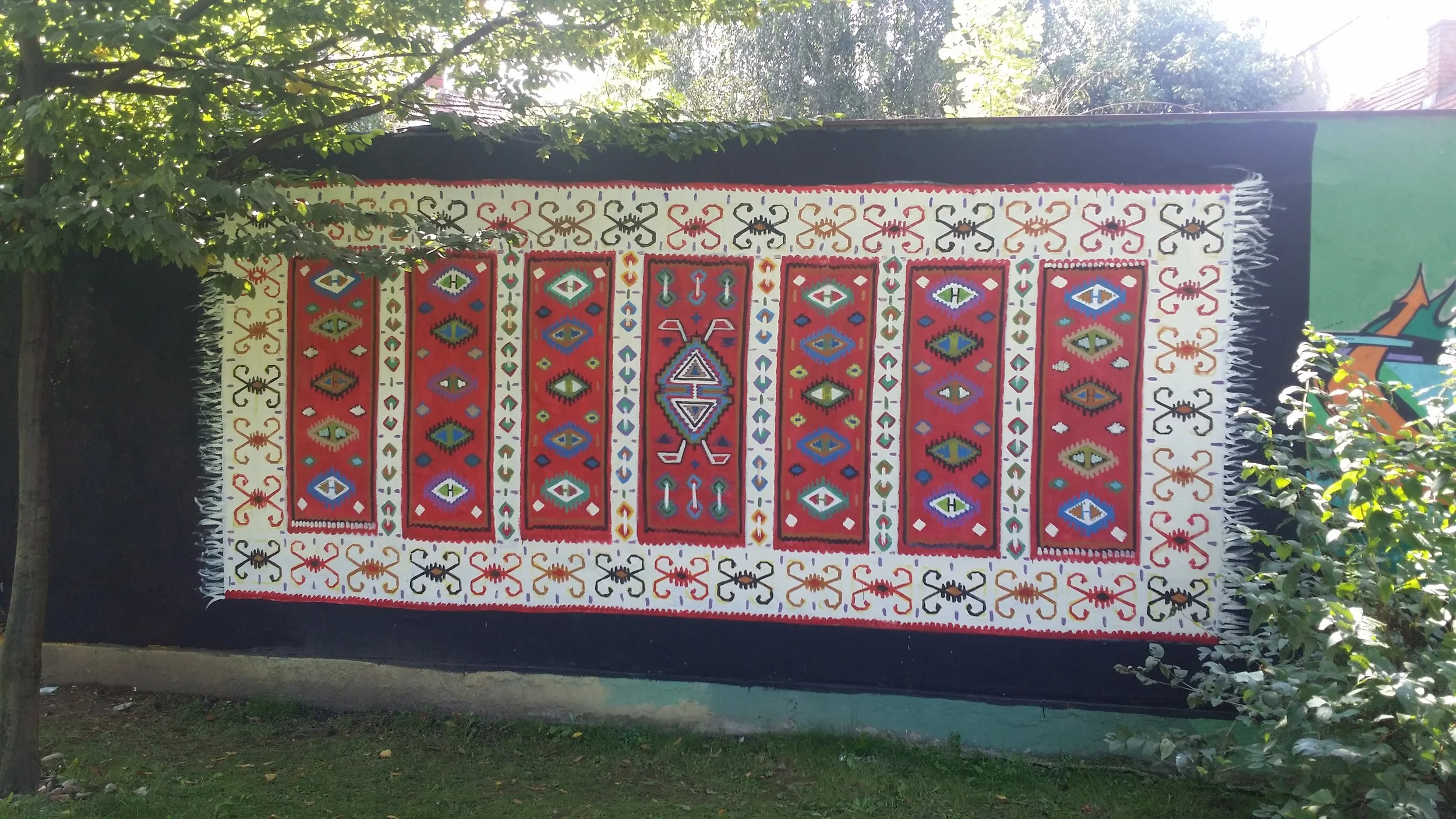   Bosanski ćilim / 2016   Mural for Kaleidoskop festival, Tuzla, B&amp;H 