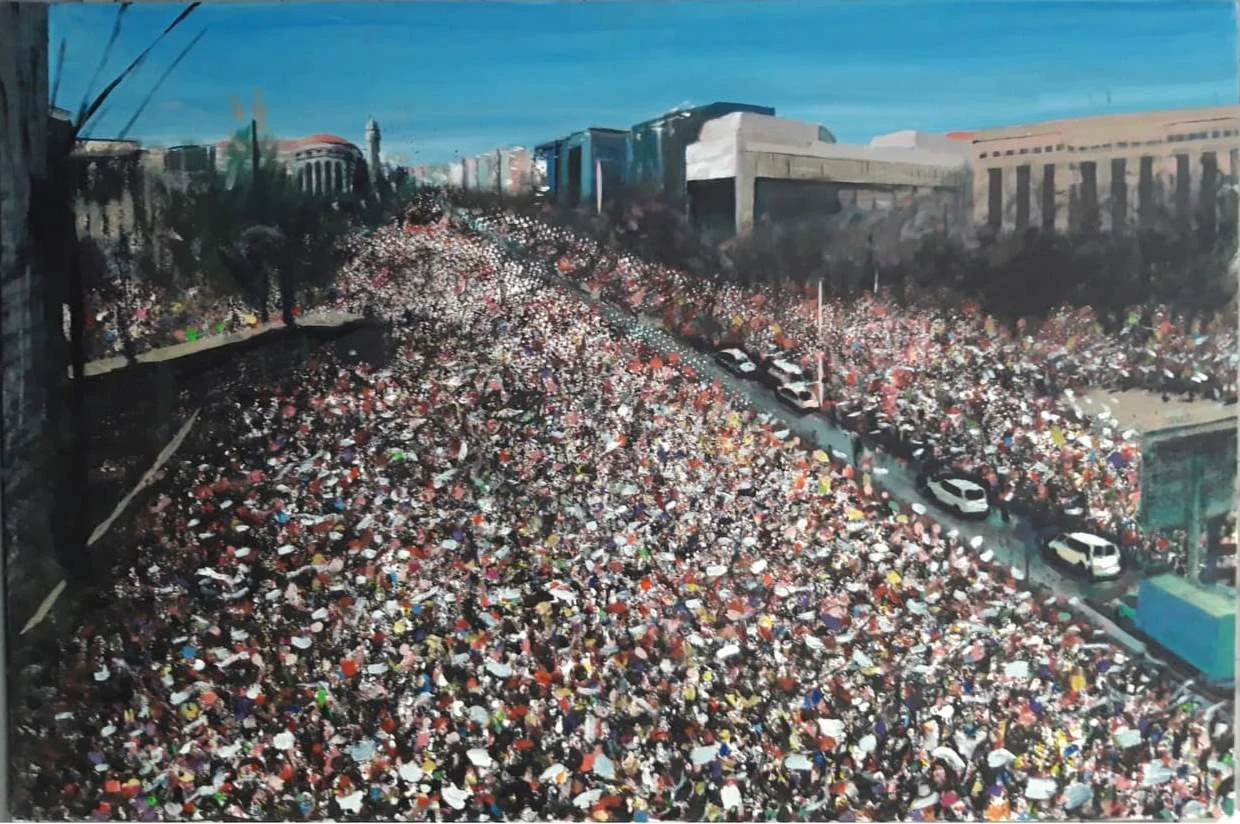   Blank Title , 120x80cm, 2019.  acrylic on canvas 