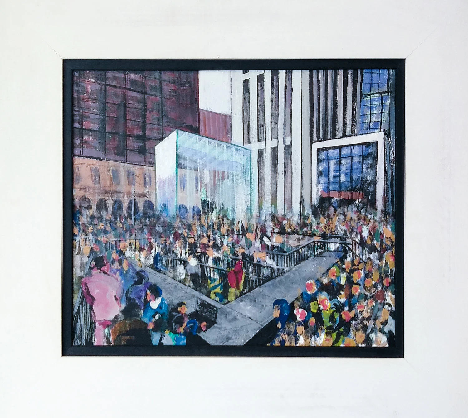  Queue, 35x40cm, 2017. 