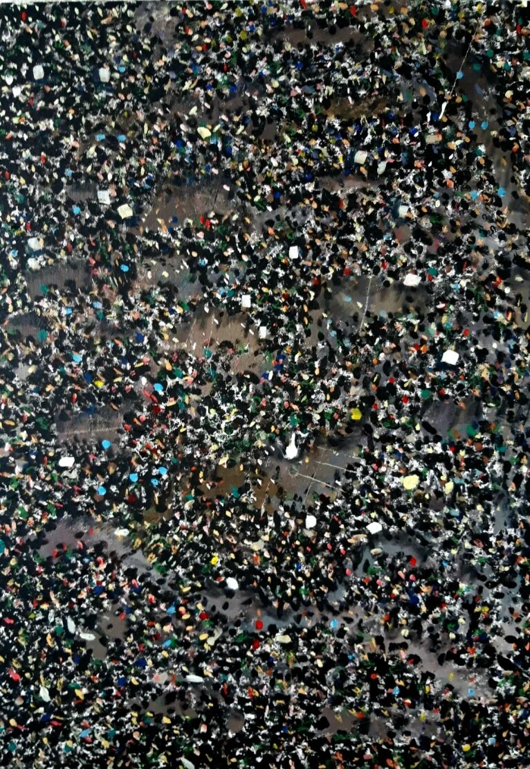 Blank Title, 100x70 cm, acrylic on canvas, 2020.