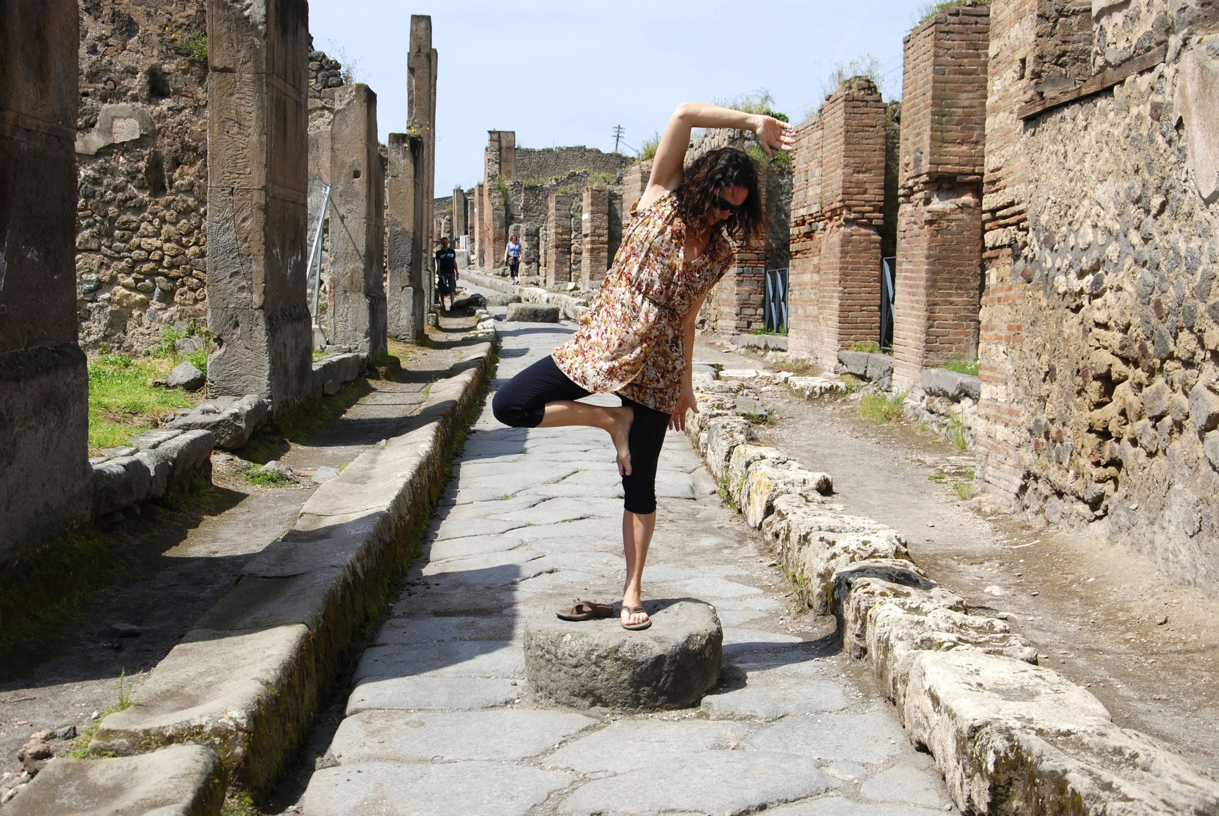 ruins of ancient Pompeii in Campania, Italy