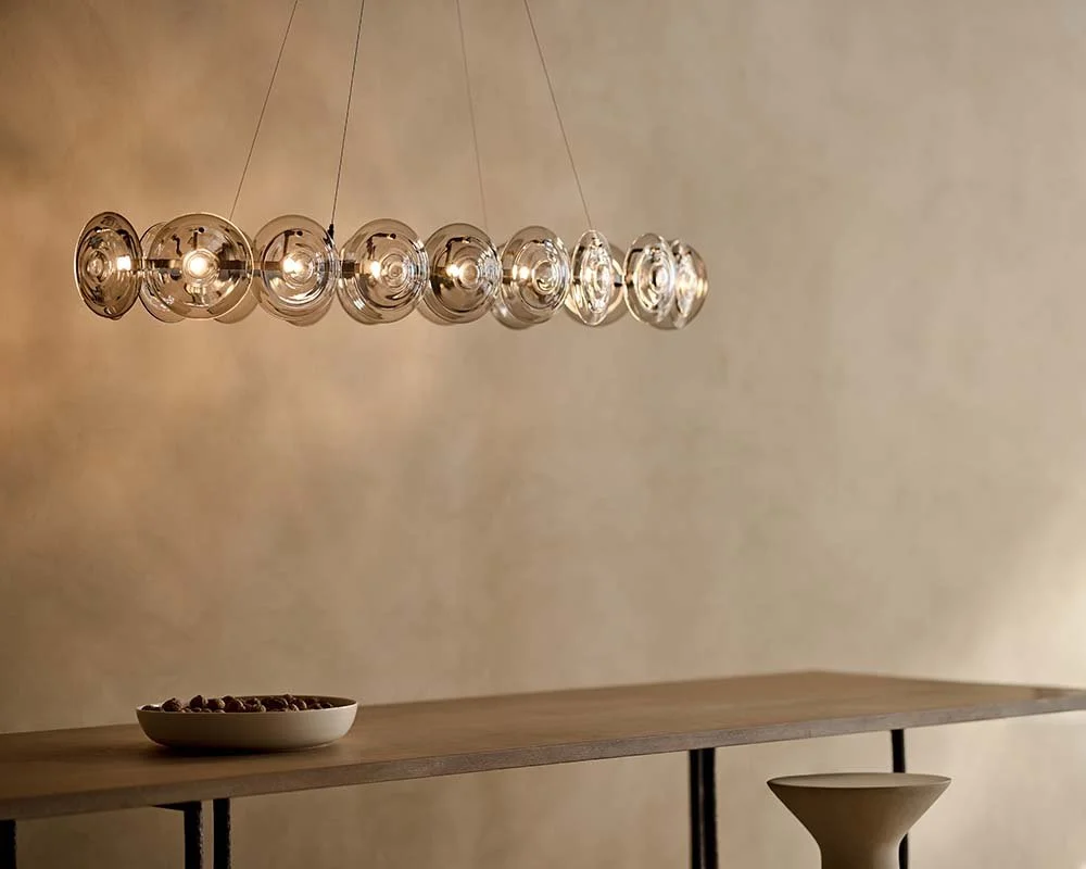 cosmos chandelier oval light on.jpg