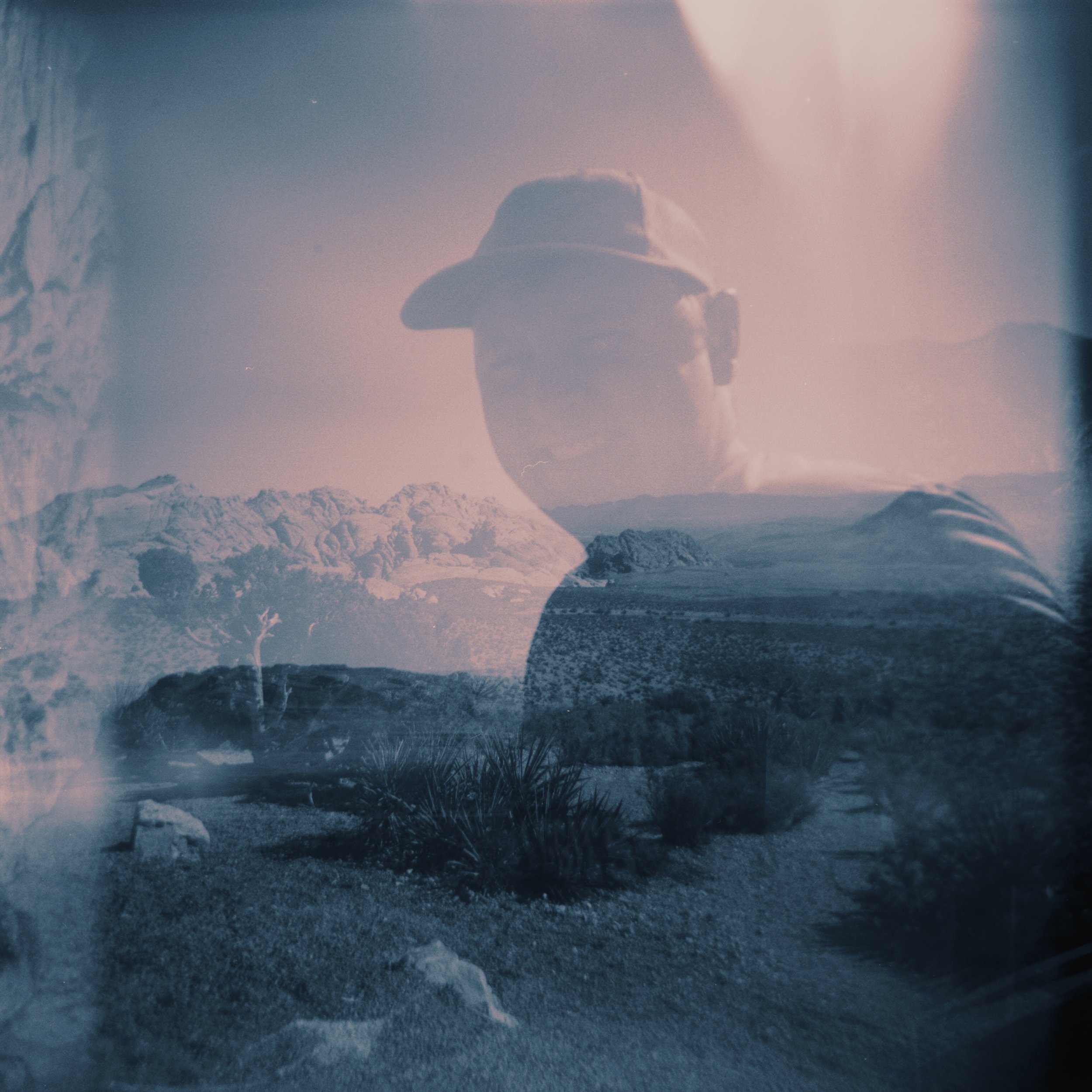  Las Vegas, NV (double exposure)    Holga 120N, 60mm lens    Ilford HP5 400, 120mm film 