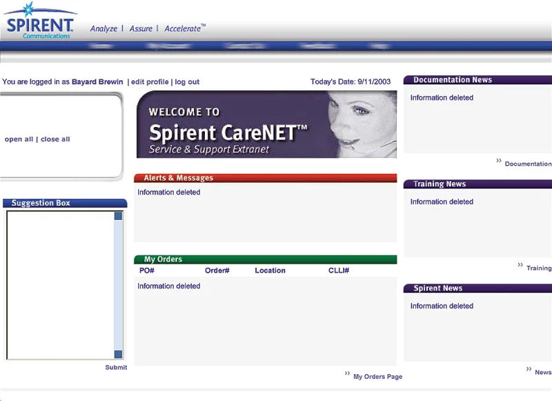 Customer support portal (scrubbed)