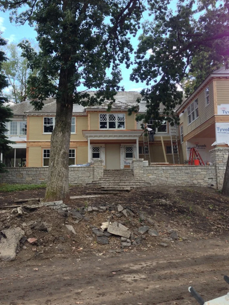 Siding is going up!