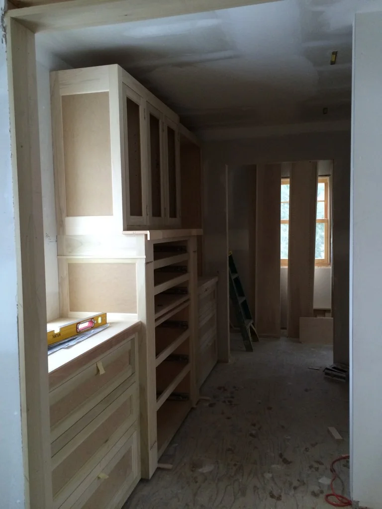 Master closets being installed!