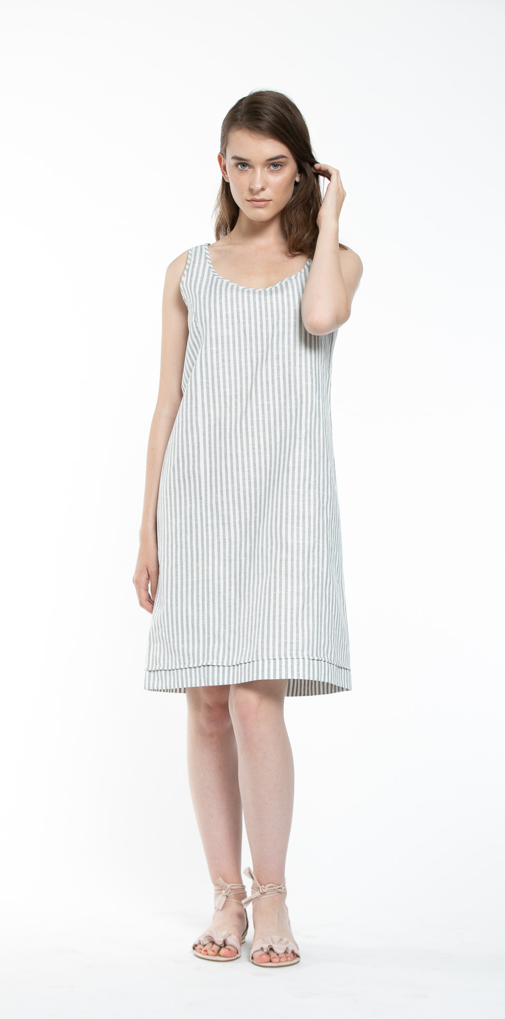 CAELIA Pinstripe Shift Dress 