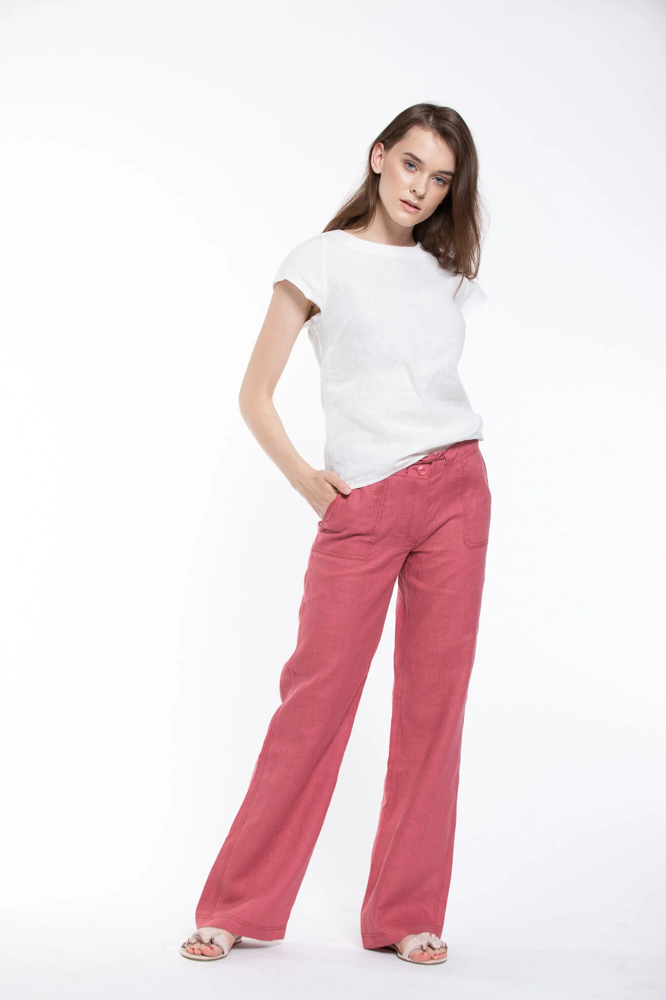 DEBORA Relaxed Linen Pants — ewosee
