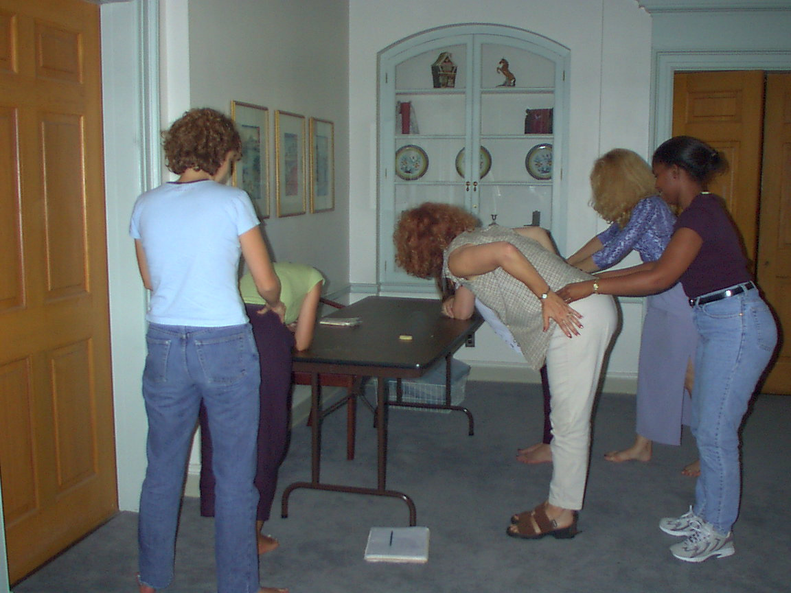 Massage party. Do you ever go to these? I'd love to know more. As of right now, all I have is this photo.