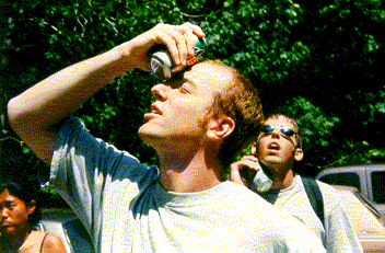 You know, I've never held a cold can on my face or head to cool off. I used to play pickup basketball with some guys who would bring beers to drink after the game. One day, one of the guys of them fell hard on the asphalt and bonked his head. He lay there holding his head, and then ran to the side of the court, where he grabbed a Coors Light out of the bag and held it on the back of his head. Those beers had been sitting out there for a while, so they weren't that cold. I don't know if it helped, but I DO know that right after that he began putting on a lot of weight, and he eventually weighed almost 300 pounds and could no longer play. Also he tore his ACL and MCL. He had a history of terrible violence, and always seemed to be clinging tenuously to civility. I didn't really miss him. I don't play there anymore.
