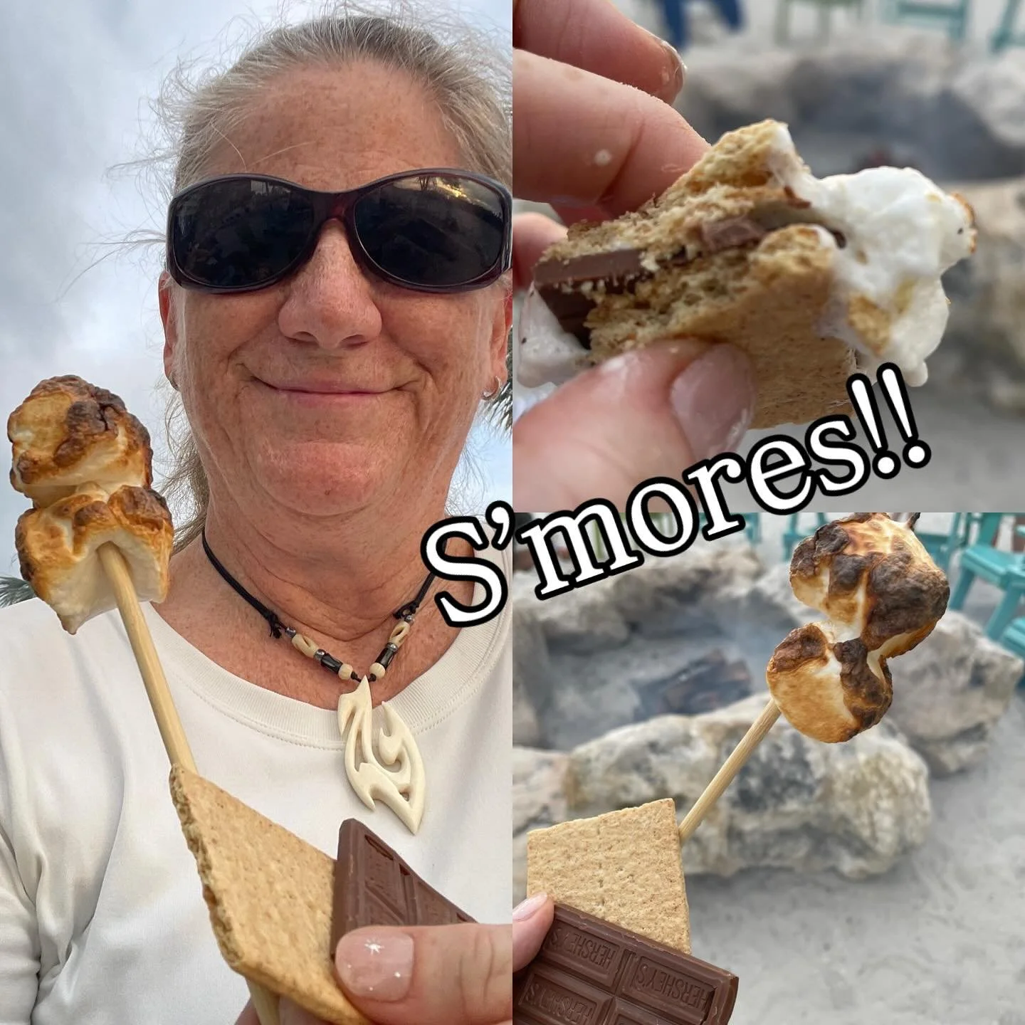 Made it to @novelistsinc #NINC25 #writersconference and straight to the Rumfish Grill for s&rsquo;mores!!