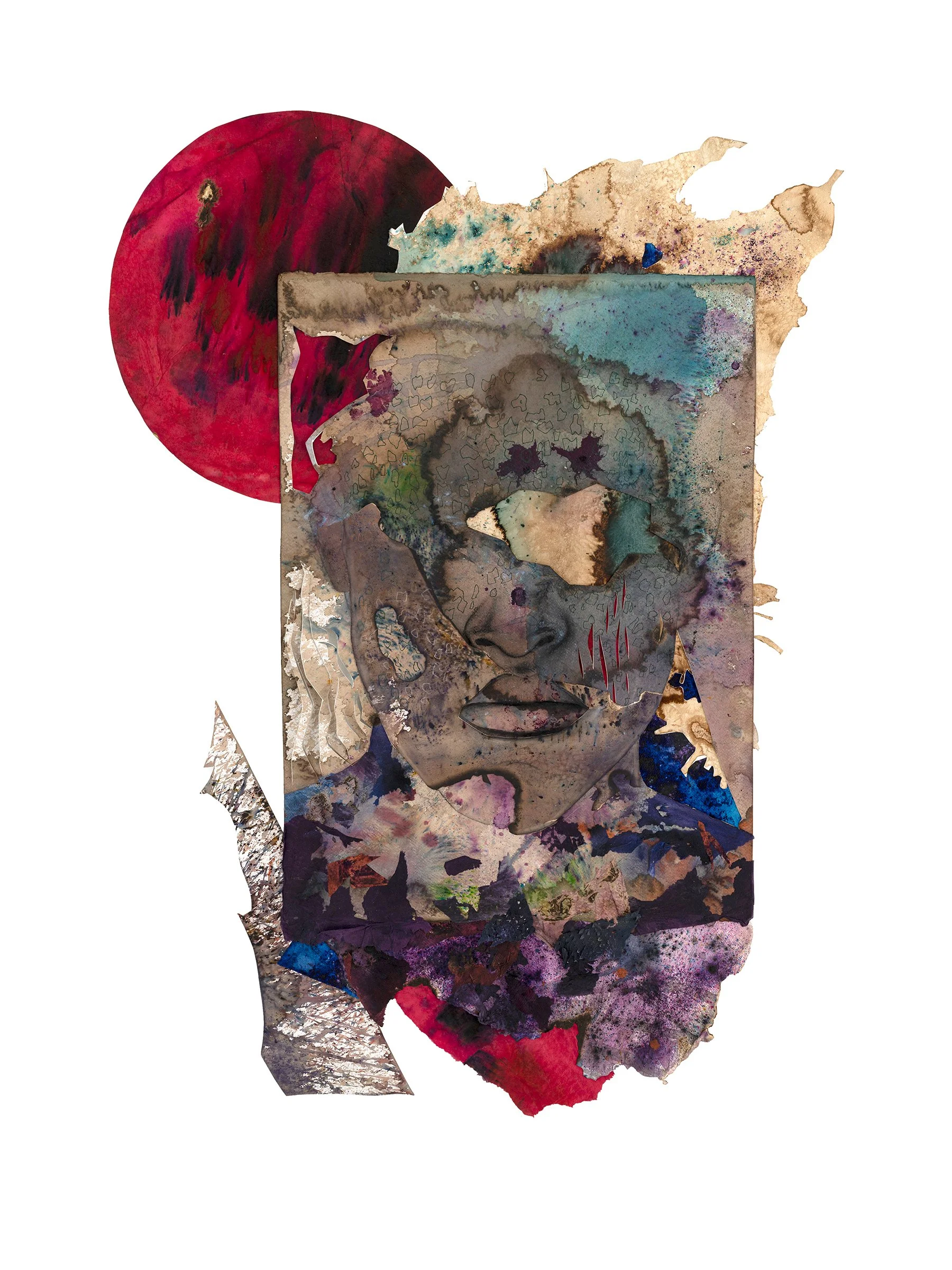 Big Good Angel #20_2022_43%22x56%22_coffee, charcoal, acrylic, mixed media collage on paper copy.jpg